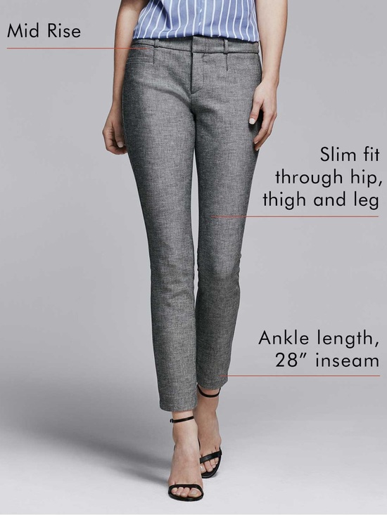 Banana Republic Pants - BANANA REPUBLIC Sloan Mid Rise Slimming Bi Stretch Trouser Pant
